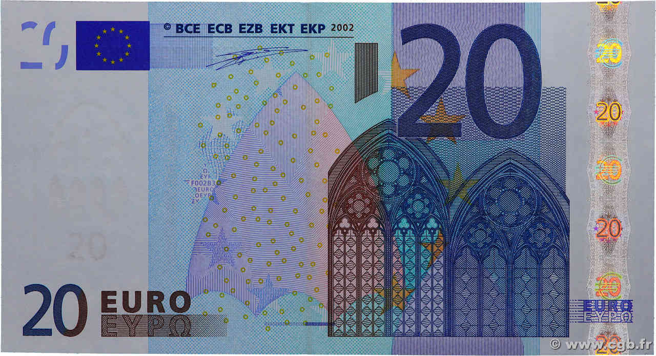 banconote da 20 euro